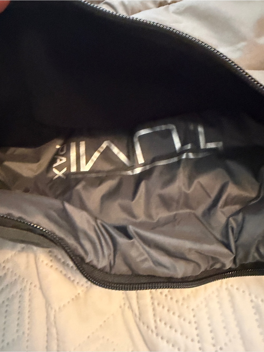 Lightweight Quilted Puffer Vest in Charcoal Gray - Picture 5 of 7